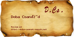 Doba Csanád névjegykártya